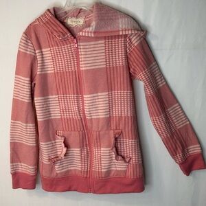 Btween Girl’s Cream Pink Unicorn Hoodie Sweatshirt Youth SZ 10